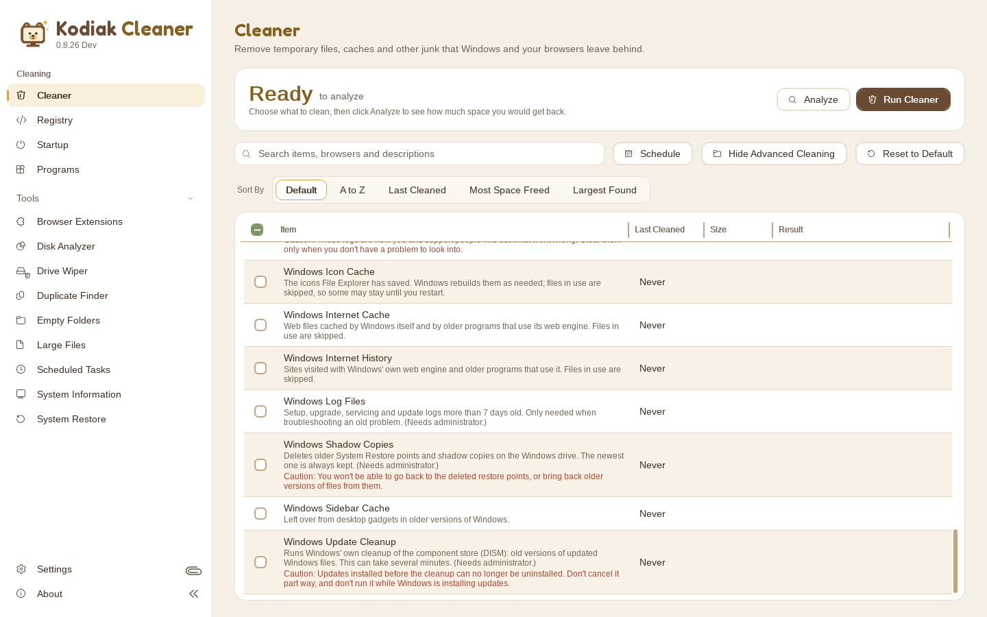 Advanced Cleaning in Kodiak Cleaner